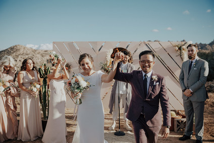 Folksy Joshua Tree wedding with the ultimate desert color palette