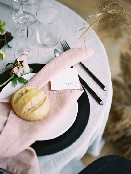 Black and white wedding ideas inspired by Greek Mythology