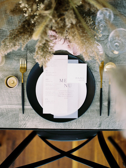 Black and white wedding ideas inspired by Greek Mythology