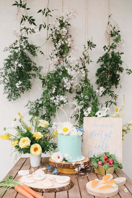 Peter Rabbit themed Easter brunch for kids Inspiration