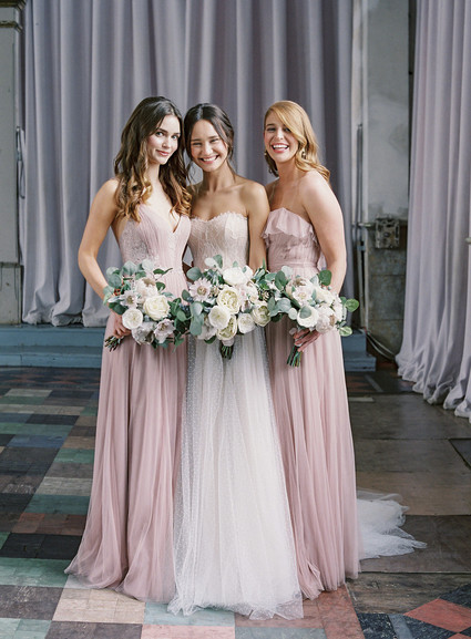Pink bridesmaid dresses