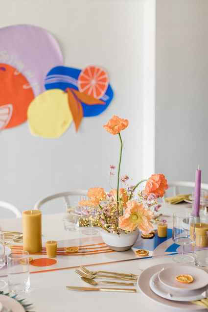 Modern spring tablescape ideas plus 3 spring cocktails