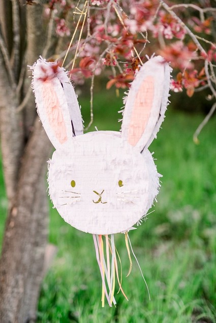easter brunch picnic in the wildflowers