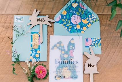 easter brunch picnic in the wildflowers