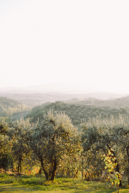 Romantic destination wedding at a pink Tuscan villa