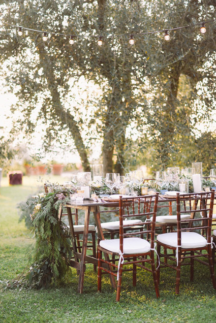 Romantic destination wedding at a pink Tuscan villa