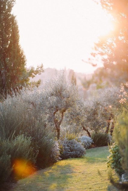 Romantic destination wedding at a pink Tuscan villa