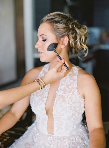 Romantic Hawaii wedding with an insanely cool dress, inspired by a Maui sunset