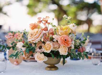 Romantic Hawaii wedding with an insanely cool dress, inspired by a Maui sunset