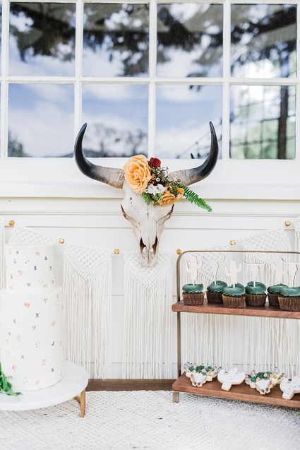 Boho Western boy's baby shower Inspiration