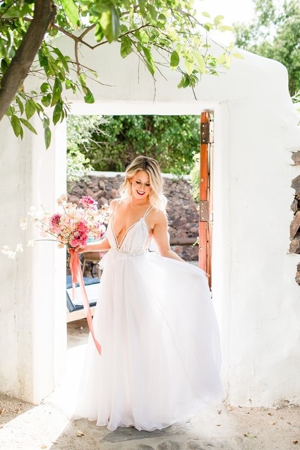Milennial Pink Boho Dream Wedding at Korakia in Palm Springs