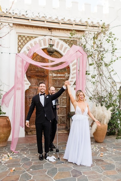 Milennial Pink Boho Dream Wedding at Korakia in Palm Springs Inspiration