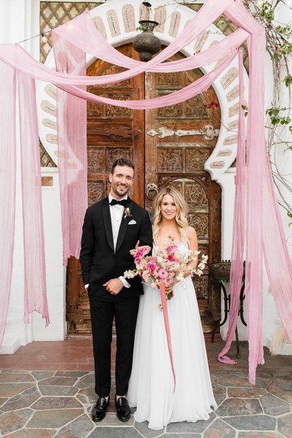 Milennial Pink Boho Dream Wedding at Korakia in Palm Springs