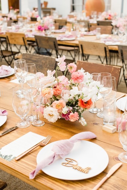 Milennial Pink Boho Dream Wedding at Korakia in Palm Springs
