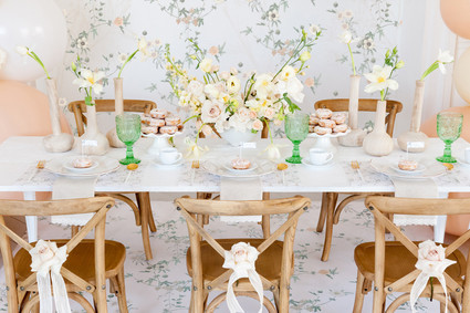 Floral French Cafe girl's birthday Inspiration
