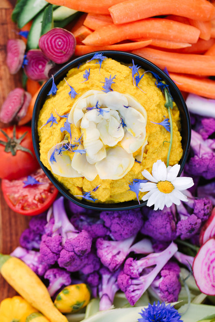 Spring crudités boards