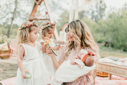 Rainbow alpaca girl's birthday party for twins