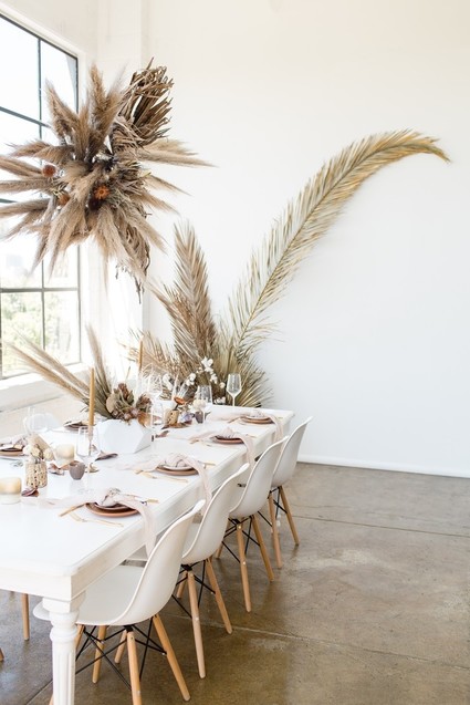 Natural tone modern Wabi Sabi wedding ideas