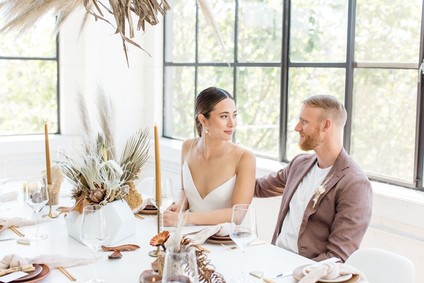 Natural tone modern Wabi Sabi wedding ideas