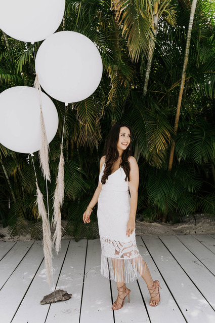 All white olive branch bridal shower with an epic grazing table