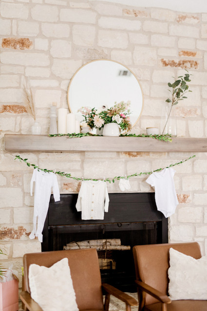 Botanical themed girl's baby shower