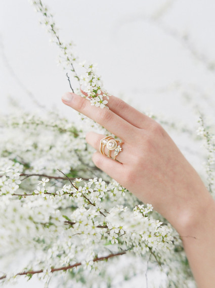 Delicate painterly spring wedding ideas