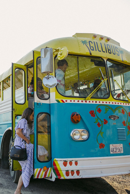 beautifully rustic Anderson Valley wedding with a hippie bus and floral mandala
