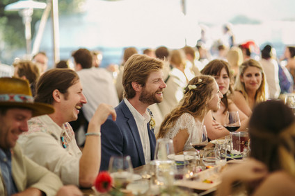 beautifully rustic Anderson Valley wedding with a hippie bus and floral mandala