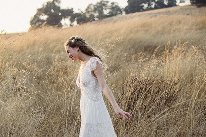beautifully rustic Anderson Valley wedding with a hippie bus and floral mandala