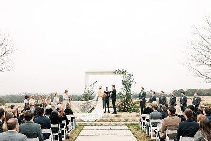Grey bridesmaid dresses at the Prospect House in Austin Texas