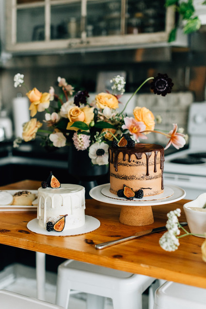 Cozy rainy day engagement photos styled at home