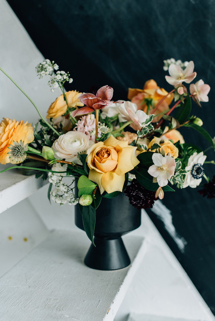 Cozy rainy day engagement photos styled at home