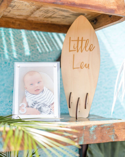 Surf themed 1st birthday party