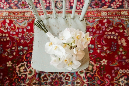 Farm to table summer wedding with pops of red and a PARADE