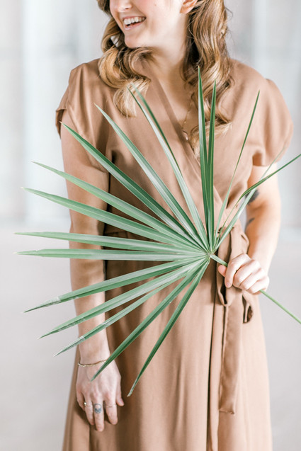 Marigold and grey modern tropical wedding ideas