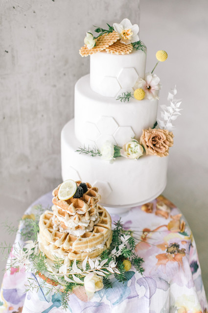 waffle cake for brunch wedding