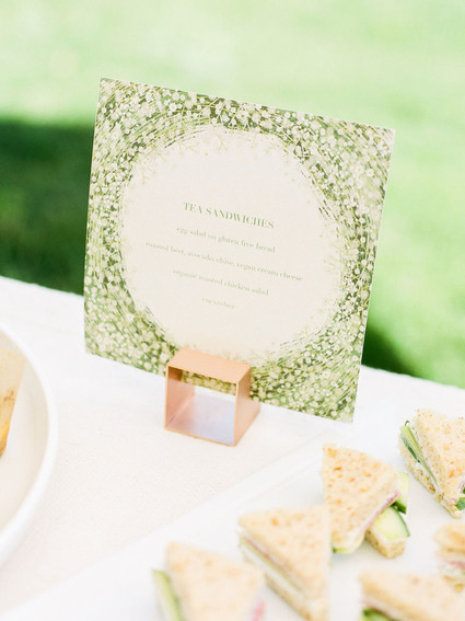 High tea backyard baby shower with baby animals