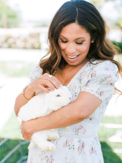 High tea backyard baby shower with baby animals
