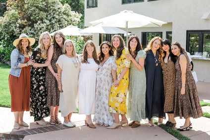 High tea backyard baby shower with baby animals
