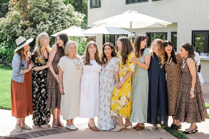 High tea backyard baby shower with baby animals