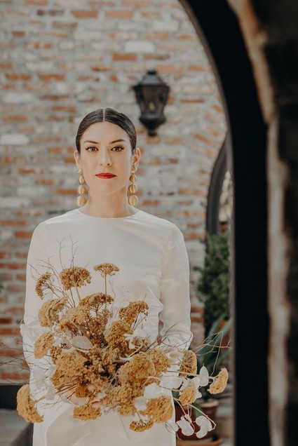 Dried flower bridal bouquet Inspiration