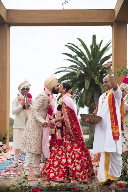 Colorful luxe Indian wedding at Bacara in Santa Barbara