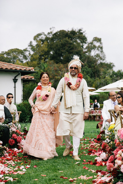 Colorful luxe Indian wedding at Bacara in Santa Barbara Inspiration