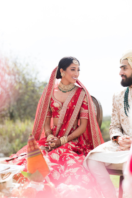 Colorful luxe Indian wedding at Bacara in Santa Barbara