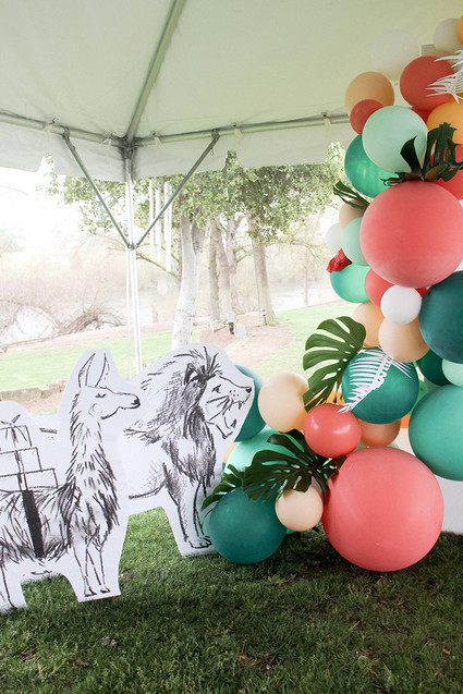 Modern Party Animal themed 2nd birthday Inspiration