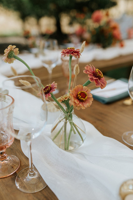 A rustic barn wedding at Red Barn Ranch inspired by berries and summer flowers Inspiration