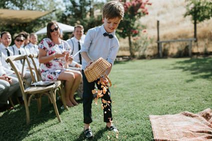 A rustic barn wedding at Red Barn Ranch inspired by berries and summer flowers Inspiration