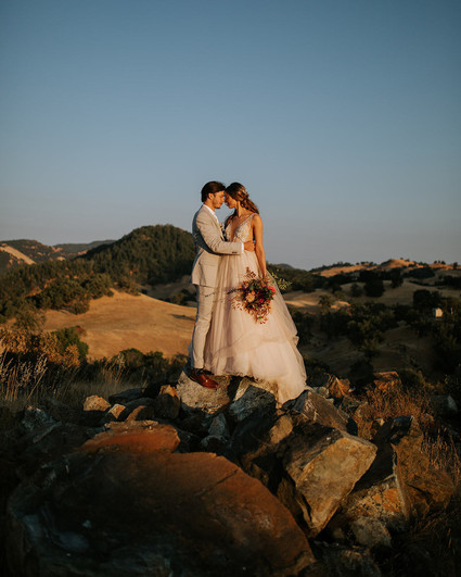 A rustic barn wedding at Red Barn Ranch inspired by berries and summer flowers Inspiration