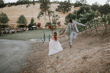 A rustic barn wedding at Red Barn Ranch inspired by berries and summer flowers