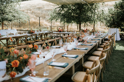 A rustic barn wedding at Red Barn Ranch inspired by berries and summer flowers Inspiration